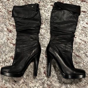 Real leather boots